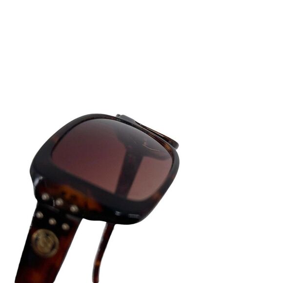 Oleg Cassini Sunglasses Womens Brown Rectangle Brown Tortoise Shell Ombre Lens - Picture 4 of 11